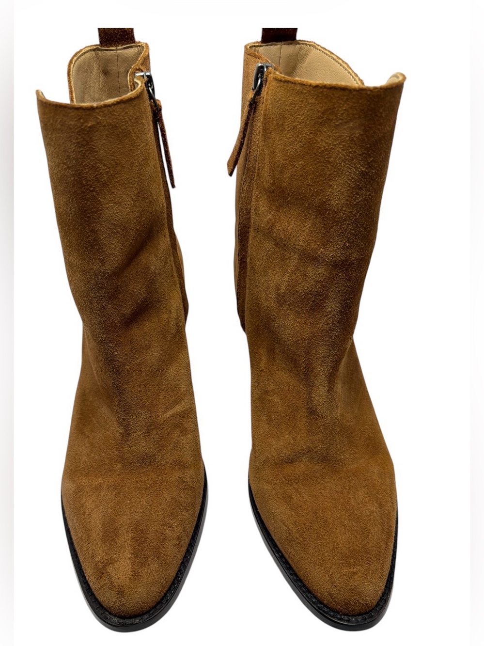 Banana Republic Women’s Size 10 Brown Suede Chelsea Ankle Boots Block Heel
